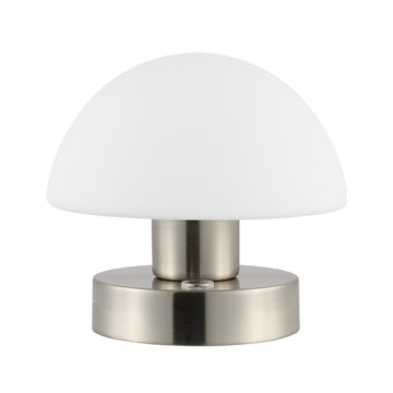 Zoe 5.75" Bohemian Farmhouse Iron Rechargeable Integrated LED Table Lamp - JONATHAN Y